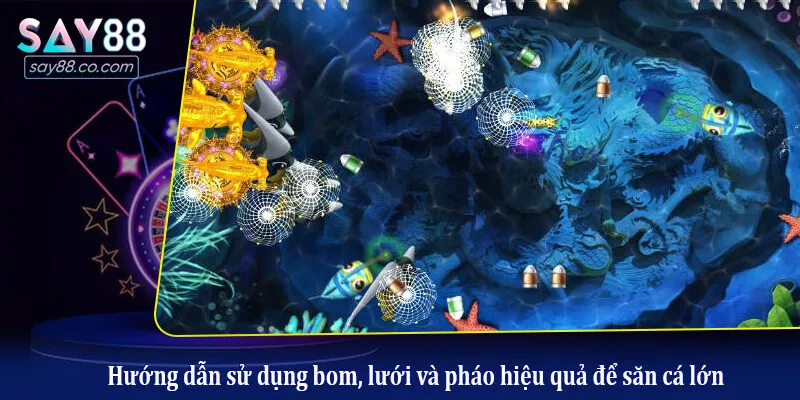 Hướng dẫn sử dụng bom, lưới và pháo hiệu quả để săn cá lớn